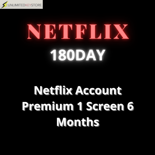 Netflix Account Premium 1 Screen 6 Months