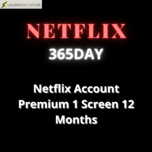 Netflix Account Premium 1 Screen 12 Months